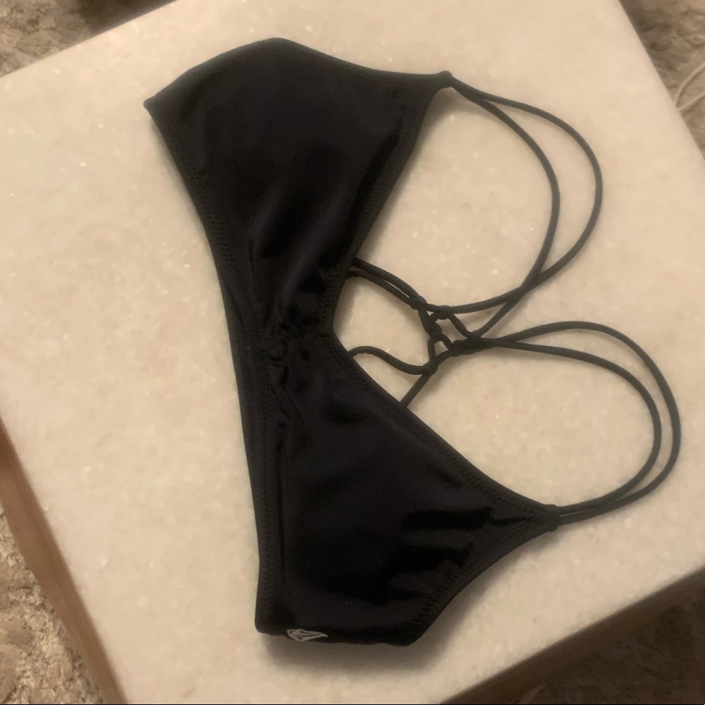 Volcom black bikini top - Size Small